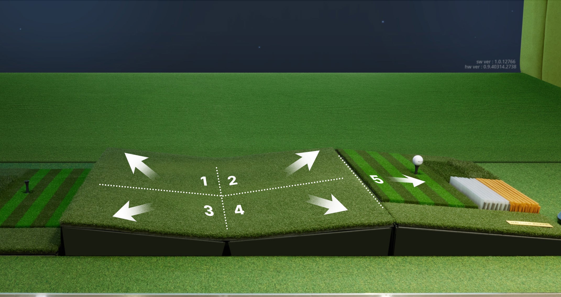Golfzon TwoVision Dual Pivot Plate